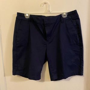 J Crew navy chino shorts size 12